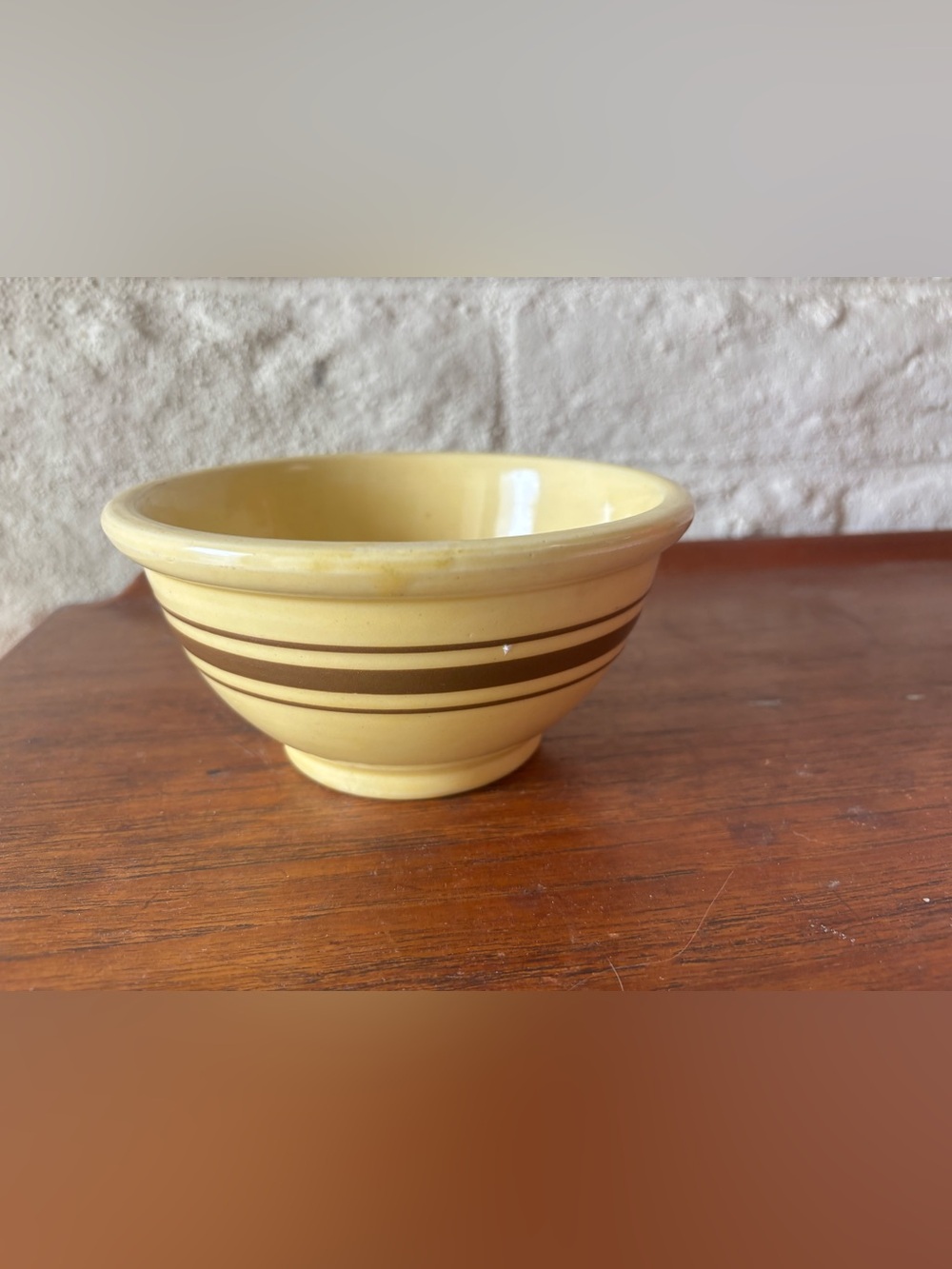 Antique Watt’s Yellowware Mixing Bowl-Small